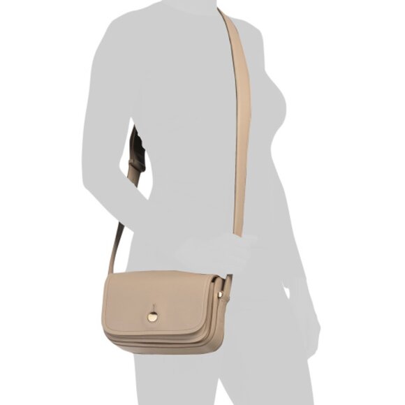 RADLEY LONDON Stone Leather Bathurst Mews Medium Flapover Crossbody - Picture 2 of 4